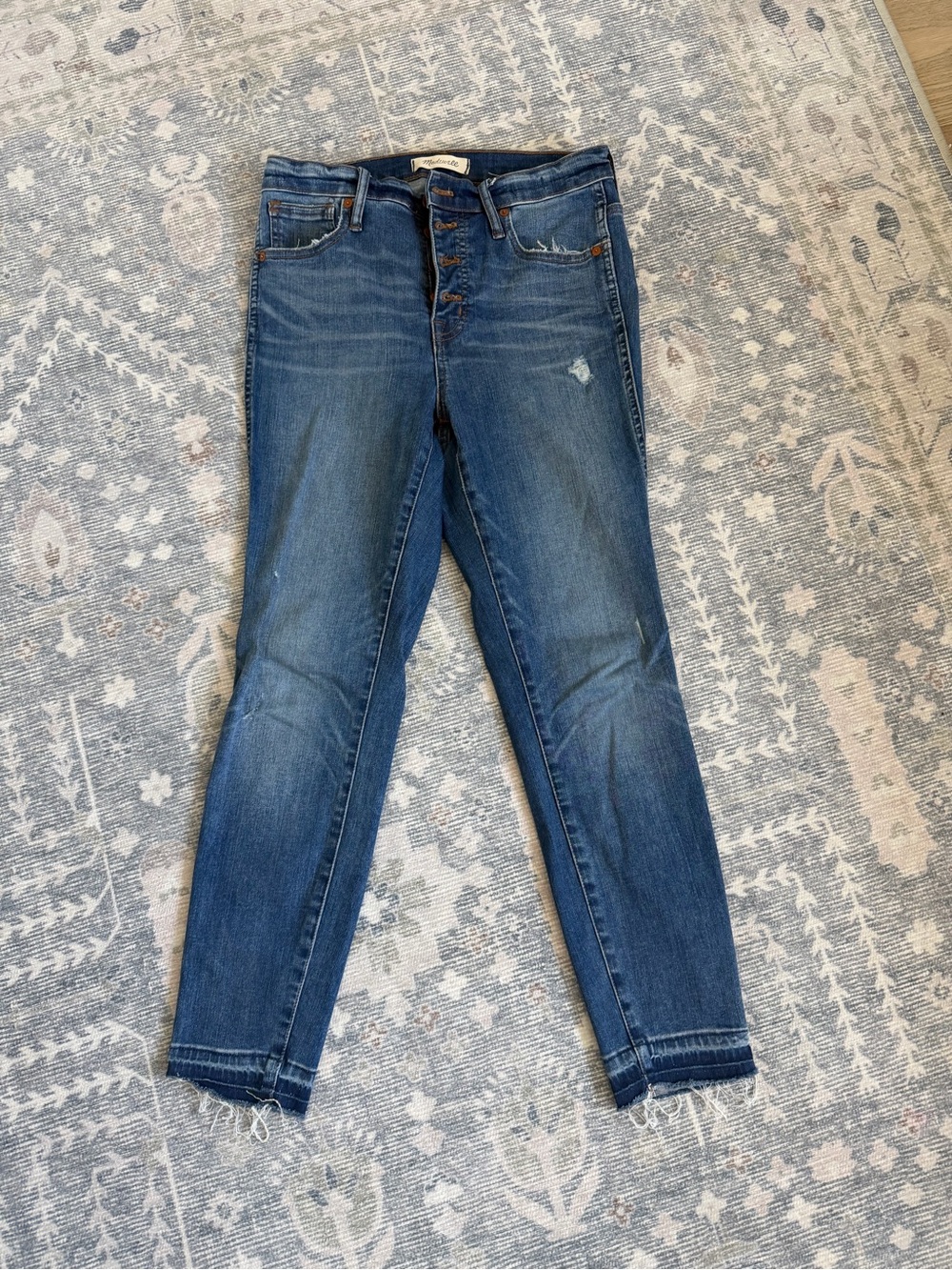 Madewell 10" High Rise Skinny - Button-Fly Jeans - Size 28